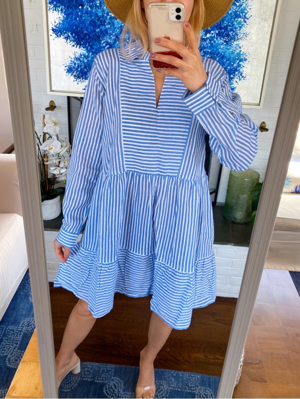 SALTY LEMON Striped Blue & White Summer Cotton Dress! ⚓️